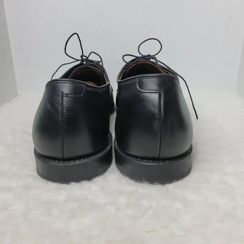 Allen Edmonds Flatiron Men's 15 Shoes Black Leather Brogue Toe Oxford Derby